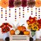 Brown Burgundy Orange Party-Decorations - 23pcs Fall Autumn Thanksgiving